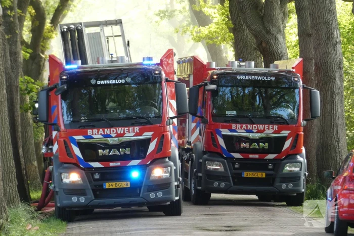 Grote brand in woonboerderij