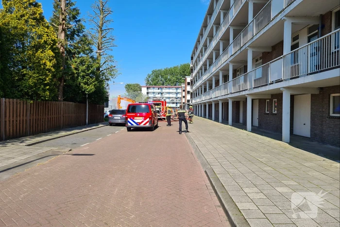 Gasleiding geraakt bij werkzaamheden