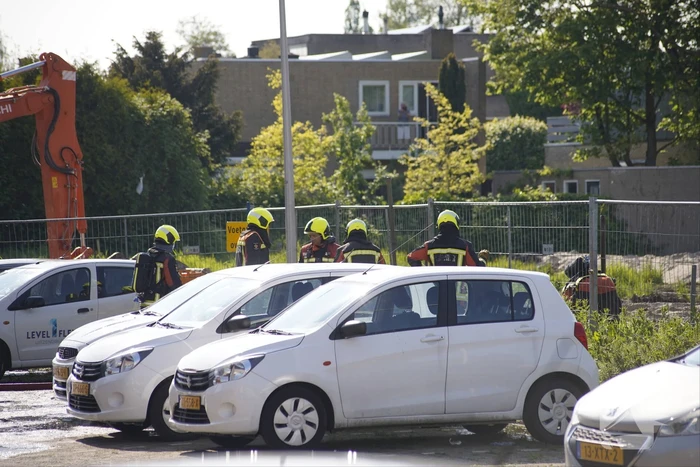 Gasleiding geraakt bij werkzaamheden