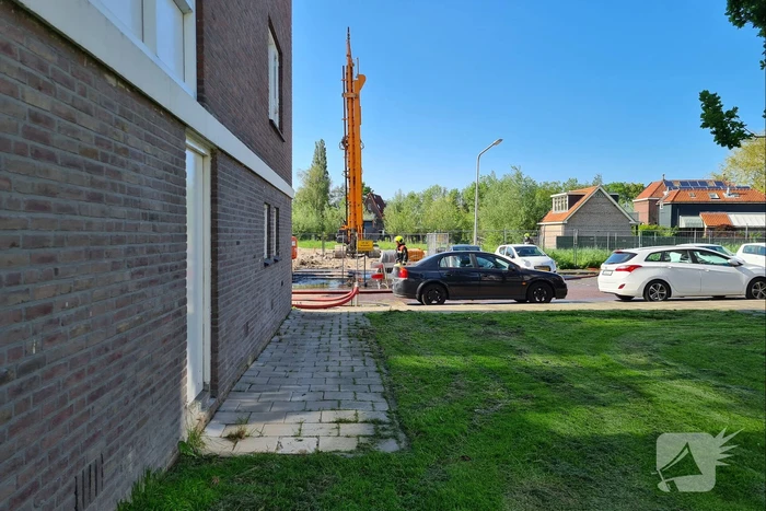 Gasleiding geraakt bij werkzaamheden