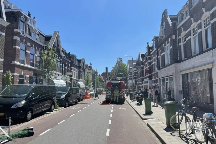 Brand op balkon van bovenwoning