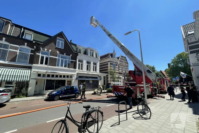 Brand op balkon van bovenwoning