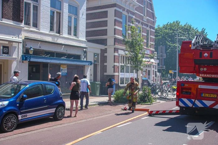 Brand op balkon van bovenwoning