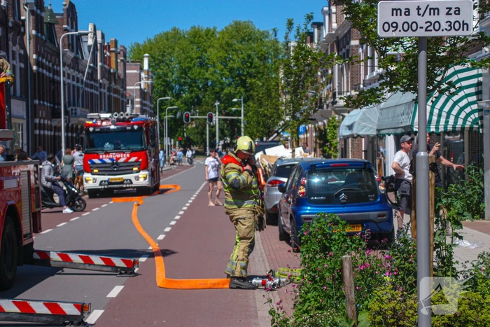 Brand op balkon van bovenwoning