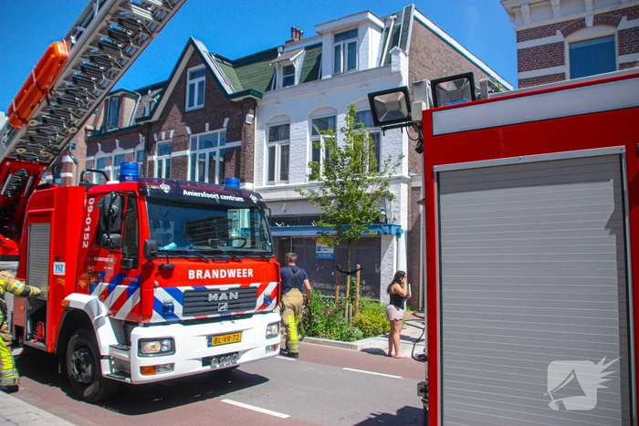 Brand op balkon van bovenwoning