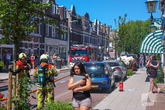 Brand op balkon van bovenwoning