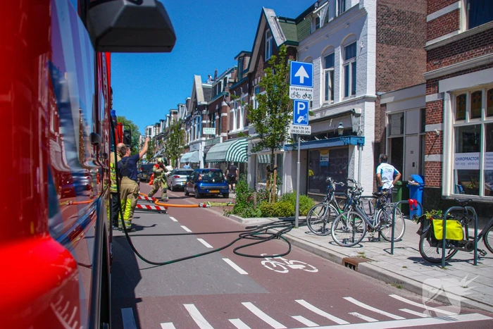 Brand op balkon van bovenwoning