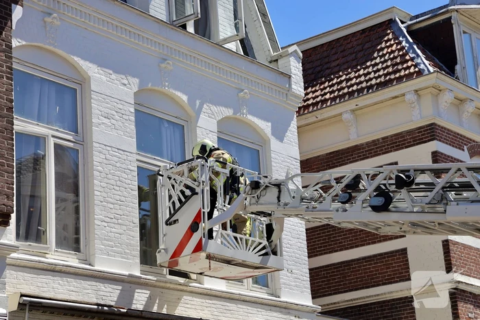 Brand op balkon van bovenwoning