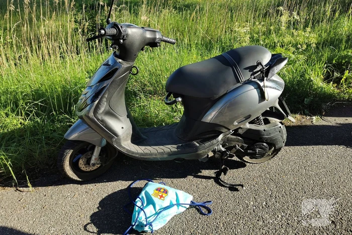 Ongeval tussen scooter en wielrenner