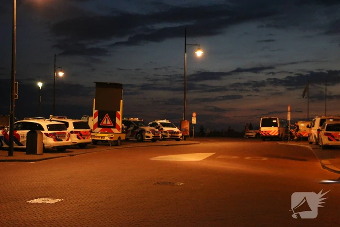 Grote politie inzet op het strand