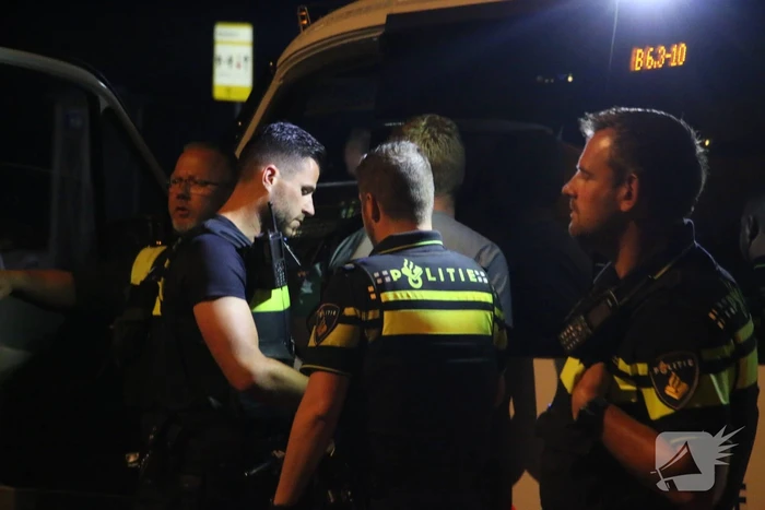 Grote politie inzet op het strand