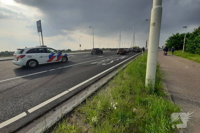 Kettingbotsing tussen vier personenauto's