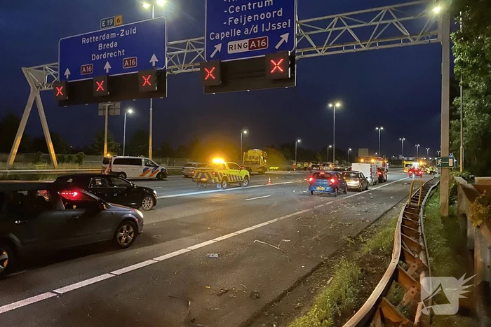 Ravage na flinke aanrijding met auto