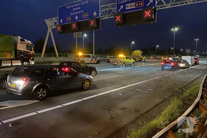 Ravage na flinke aanrijding met auto