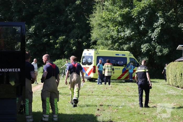 Gewonde bij brand op volkstuinencomplex