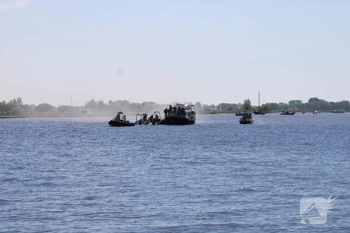 Hevige brand in motorboot