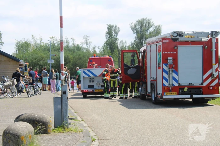 Hevige brand in motorboot