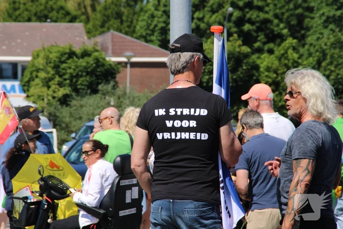 Demonstratie tegen coronaregels en vaccinatie
