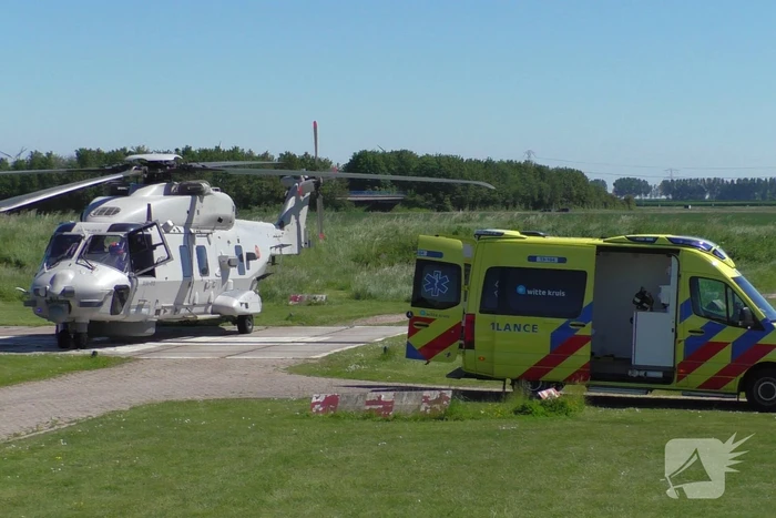 Reddingshelikopter landt bij ziekenhuis met slachtoffer