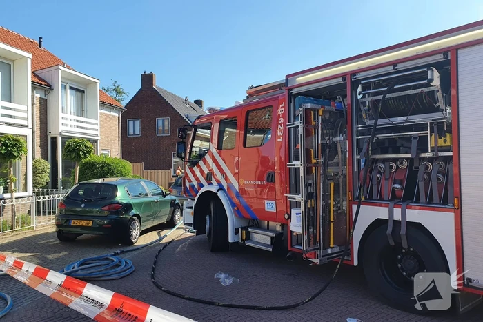 Veel bekijks bij woningbrand