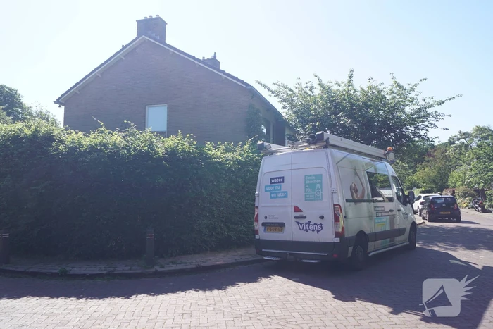 Stoep opengebroken door waterlekkage