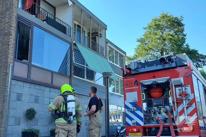 Brand in afzuigkap van flatwoning