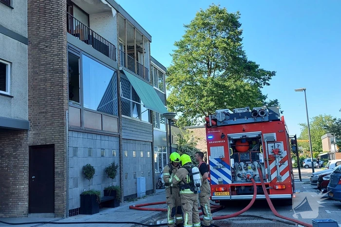 Brand in afzuigkap van flatwoning