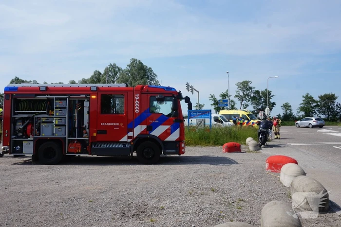 Motorrijder gewond bij ongeval