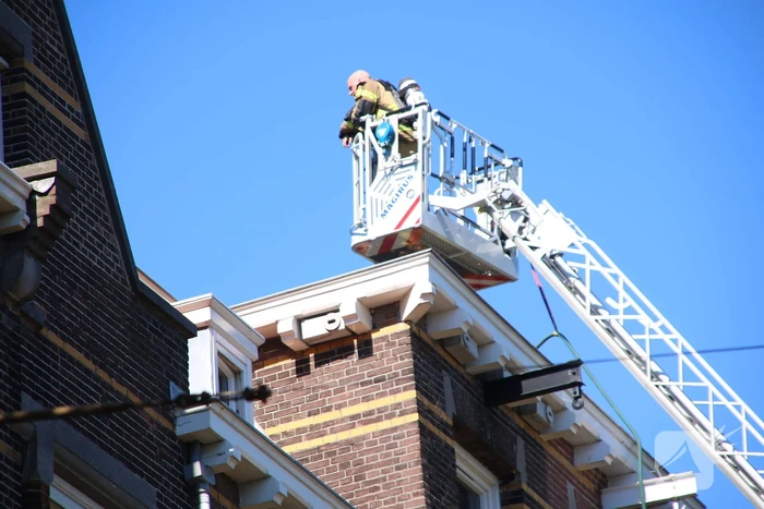 Veel rook bij brand in woning