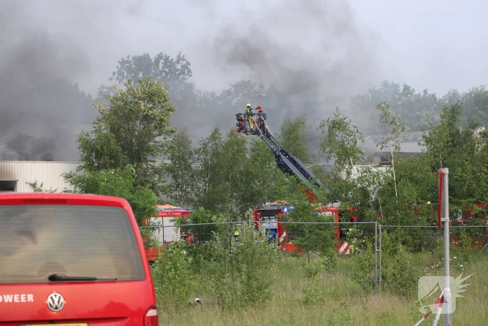 Uitslaande brand in loods waar drugsafval werd gevonden