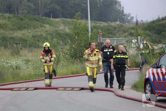 Uitslaande brand in loods waar drugsafval werd gevonden