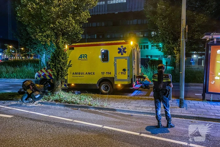 Motorrijder gewond na ongeval met voertuig