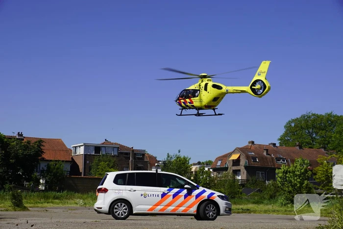 Traumahelikopter landt voor incident