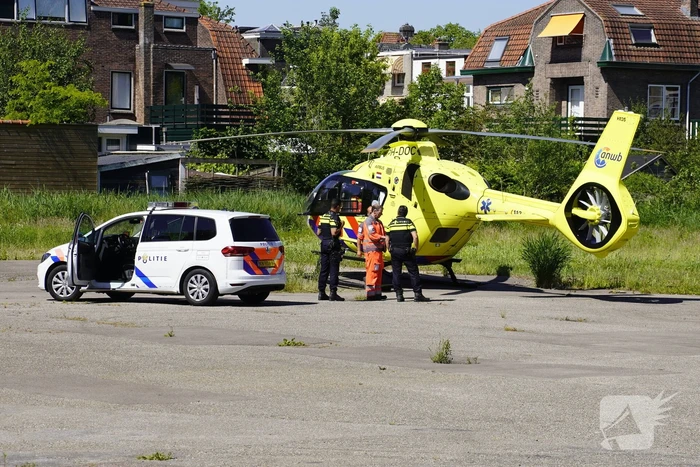 Traumahelikopter landt voor incident