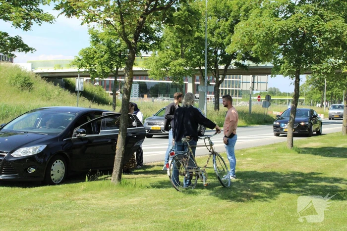 Fietser aangereden op kruising