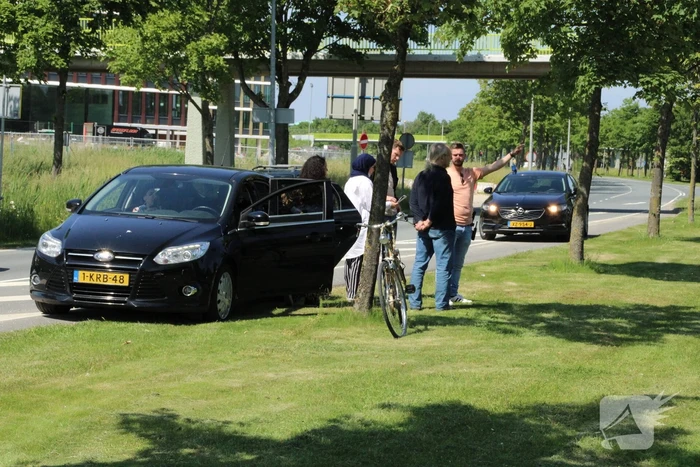 Fietser aangereden op kruising