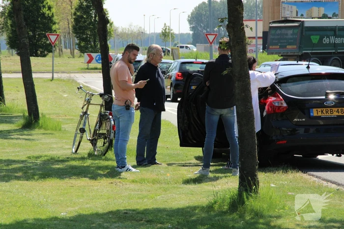 Fietser aangereden op kruising