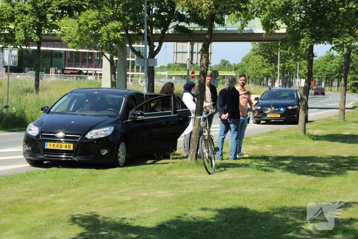 Fietser aangereden op kruising