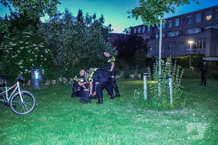 Persoon aangehouden na melding schietpartij