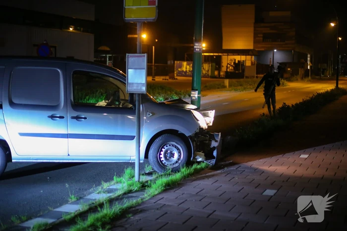 Bestuurder van bestelbus aangehouden na ongeval