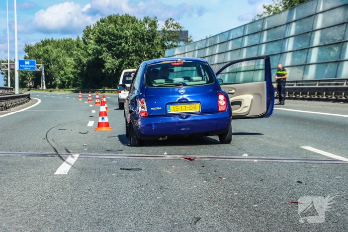 Flinke verkeersopstopping bij ongeval op rijksweg
