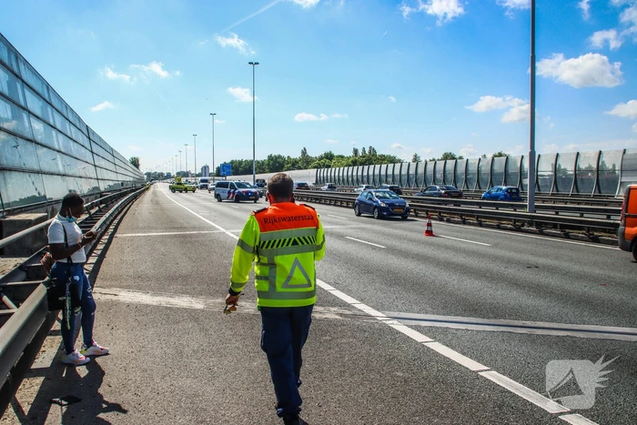 Flinke verkeersopstopping bij ongeval op rijksweg