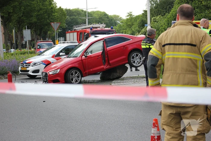 Gestolen Audi crasht na achtervolging