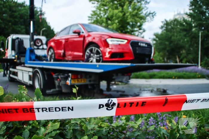 Gestolen Audi crasht na achtervolging