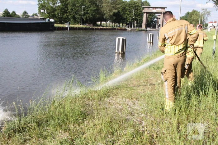 Schippers ontdekken buitenbrand