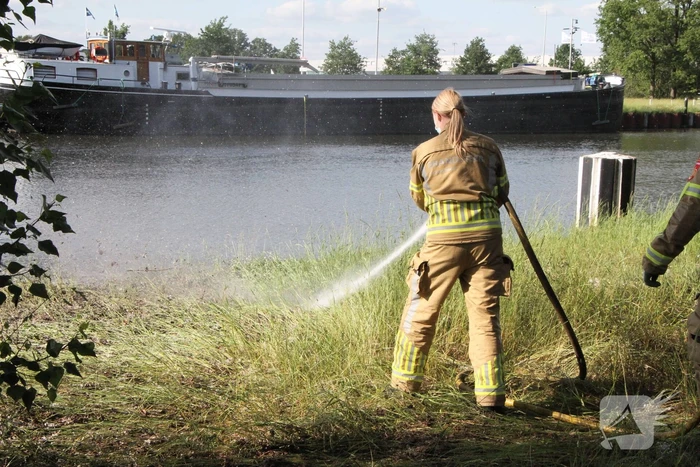 Schippers ontdekken buitenbrand