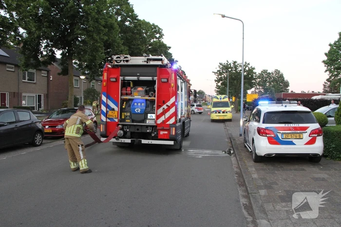 Veel rookontwikkeling bij brand in garagebox