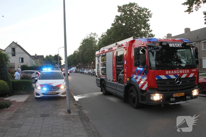 Veel rookontwikkeling bij brand in garagebox