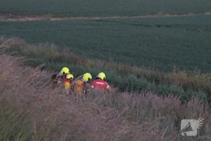 Personenauto met vier inzittende belandt in water