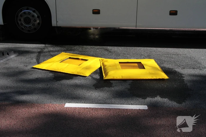 Touringcar lekt brandstof